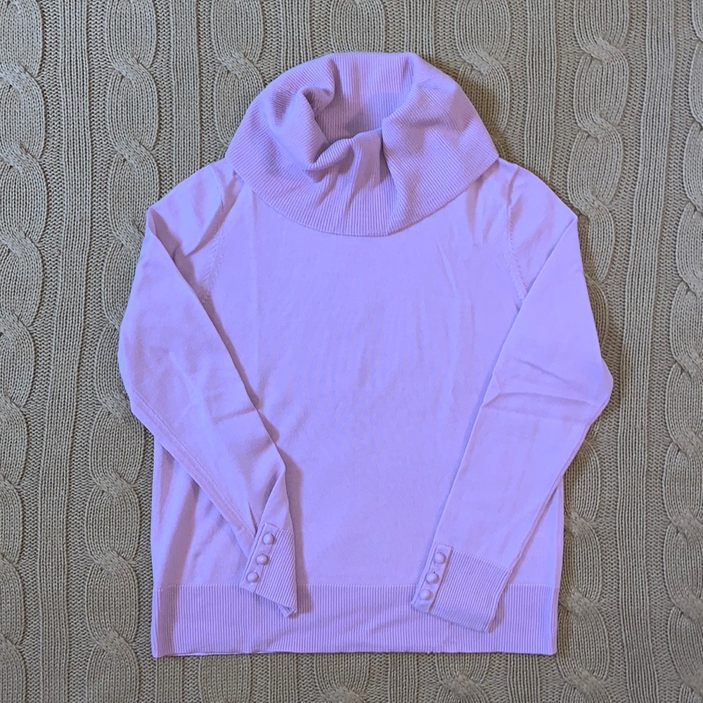 Pure merino wool cowl neck sweater
